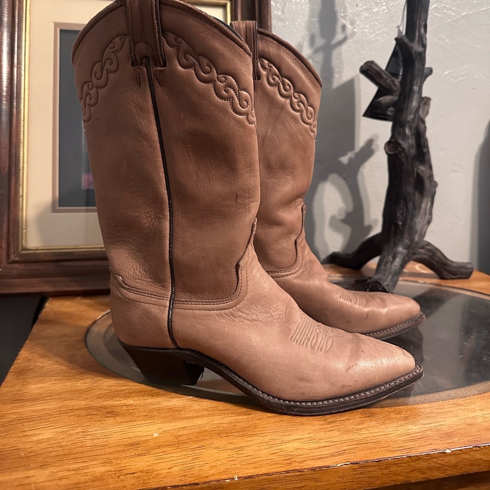 Brown Genuine Leather Boots